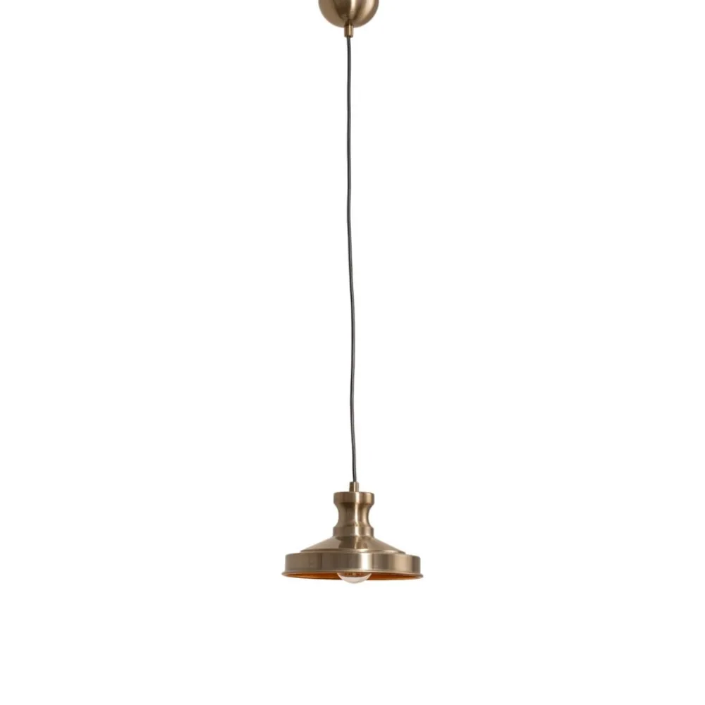 Opviq Gang|Pendellamper > Hængelampe Berceste, guldfarvet, metal, Ø 22 cm, E27