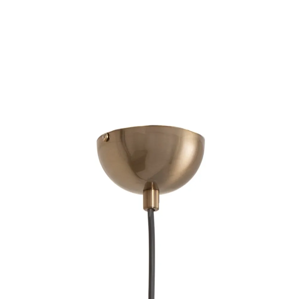 Opviq Gang|Pendellamper > Hængelampe Berceste, guldfarvet, metal, Ø 22 cm, E27