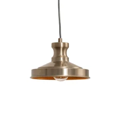 Opviq Gang|Pendellamper > Hængelampe Berceste, guldfarvet, metal, Ø 22 cm, E27