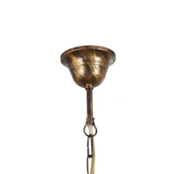 ONLI Pendellamper > Hængelampe BILIARDO GIORGIO, creme/bronze, glas/jern 2 lyskilder.
