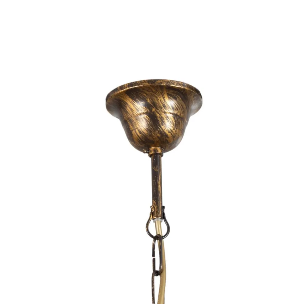 ONLI Pendellamper > Hængelampe BILIARDO GIORGIO, creme/bronze, glas/jern 2 lyskilder.