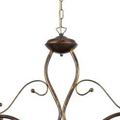 ONLI Pendellamper > Hængelampe BILIARDO GIORGIO, creme/bronze, glas/jern 2 lyskilder.