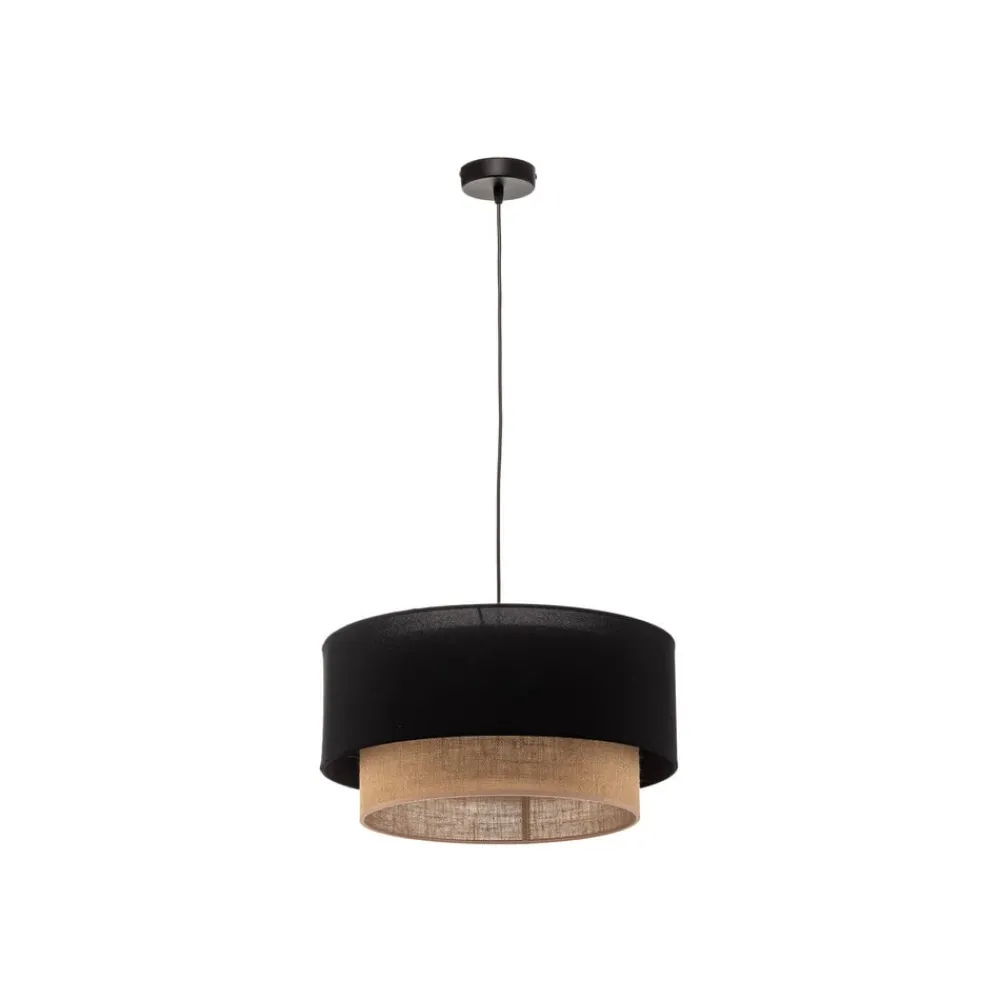 Duolla Pendellamper > Hængelampe Boho Ø 45 cm 1-faset sort/jute