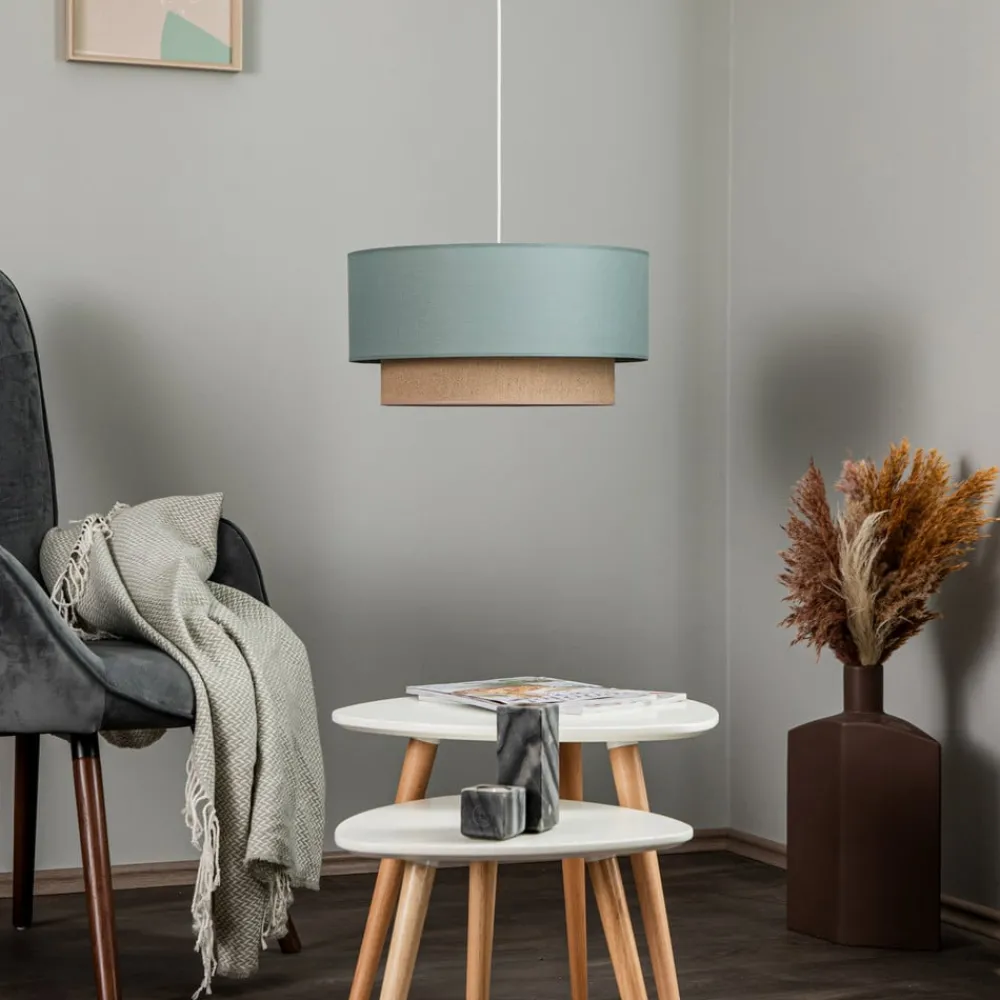 Duolla Gang|Pendellamper > Hængelampe Boho Ø 45 cm 1-flammet salviegrøn/jute