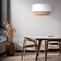 Duolla Pendellamper > Hængelampe BohoØ 45 cm 1flg. hvid/jute