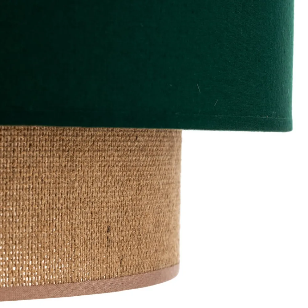 Pendellamper ^ Duolla Hængelampe Boho Ø 45 cm 1 lyskilde grøn/jute