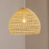 Pendellamper ^ Nowodvorski Lighting Hængelampe BOHO, Ø 60 cm, naturbrun, rattan, E27