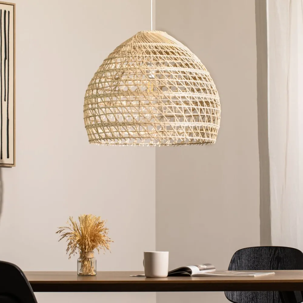 Pendellamper ^ Nowodvorski Lighting Hængelampe BOHO, Ø 60 cm, naturbrun, rattan, E27