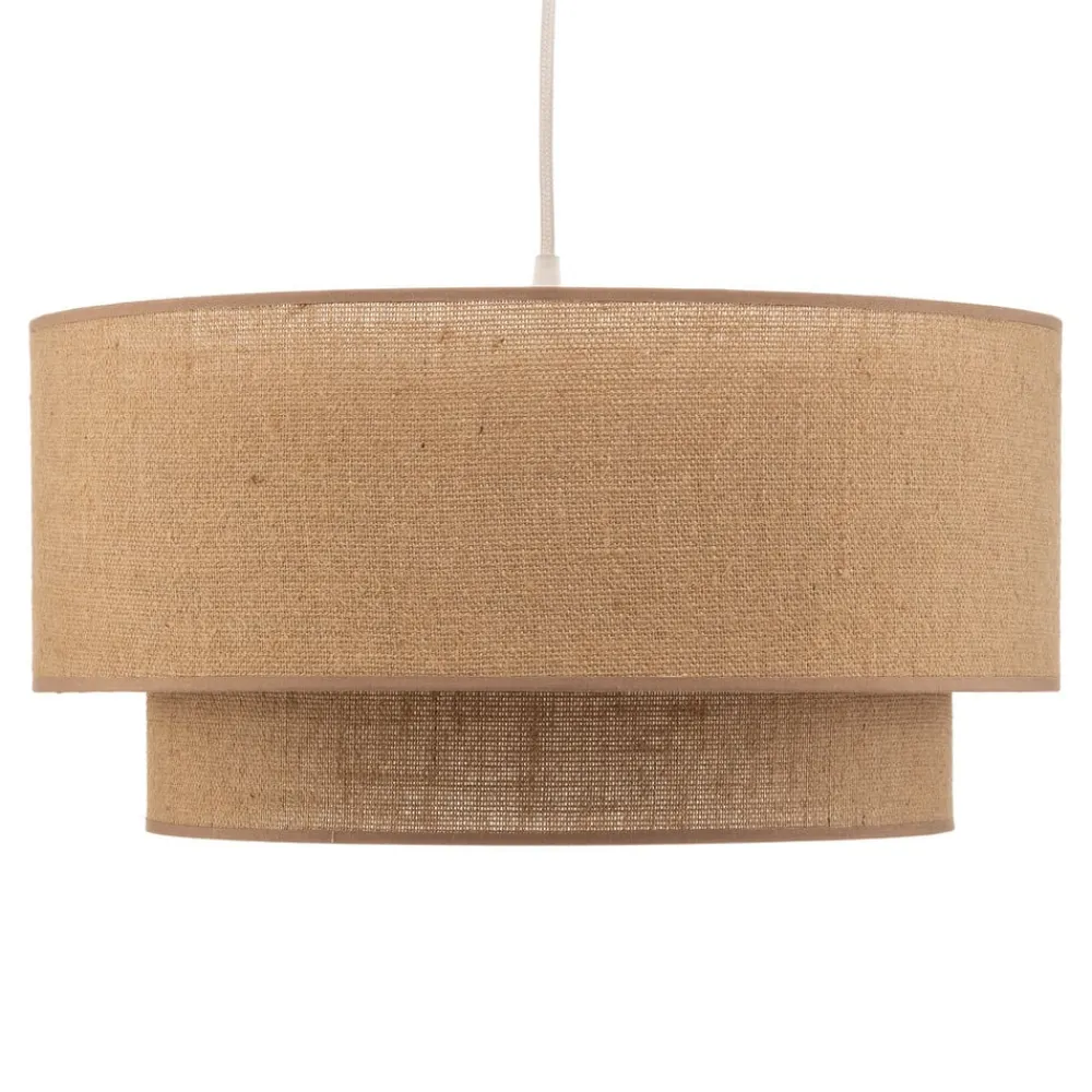 Pendellamper|Pendellamper ^ Duolla Hængelampe Boho jute naturbrun Ø45cm 1 lyskilde