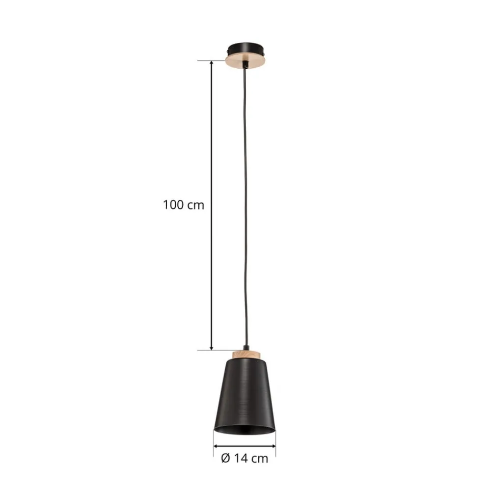 EMIBIG LIGHTING Pendellamper > Hængelampe Bolero 1, 1 lyskilde, sort