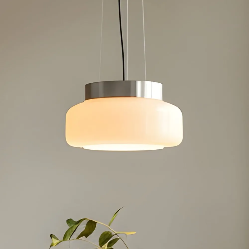 ALDEX Pendellamper > Hængelampe BonBon, creme, Ø 25 cm, glas