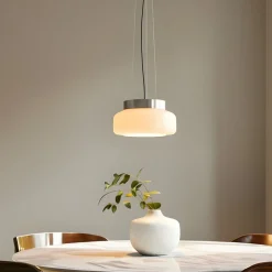 ALDEX Pendellamper > Hængelampe BonBon, creme, Ø 25 cm, glas