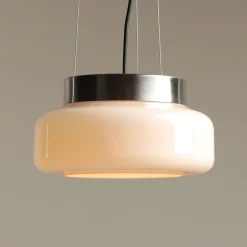 ALDEX Pendellamper > Hængelampe BonBon, creme, Ø 25 cm, glas