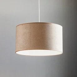 Duolla Pendellamper > Hængelampe Bristol, vævet mønster, beige