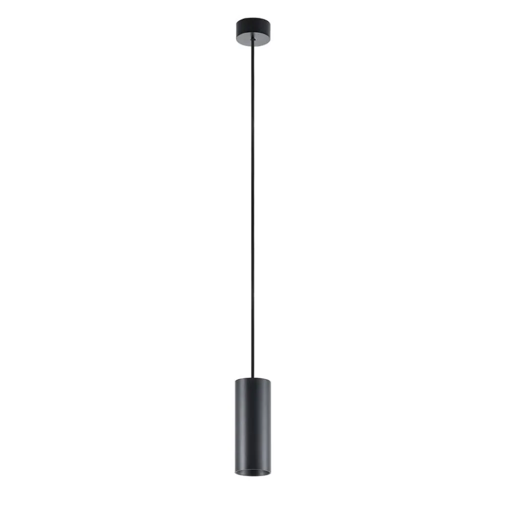Deko-Light Pendellamper > Hængelampe CAN, sort, højde 15 cm, Ø 6 cm, metal, GU10