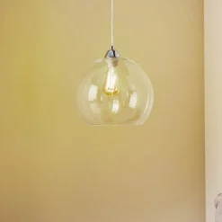 Pendellamper ^ SOLLUX LIGHTING Hængelampe Colour, glasskærm transparent