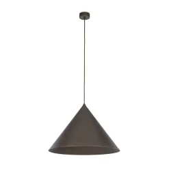 TK Lighting Pendellamper > Hængelampe Cono, 1 lyskilde, Ø 50 cm, brun, E27