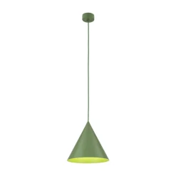 TK Lighting Pendellamper > Hængelampe Cono, 1 lyskilde, Ø 25 cm, grøn, E27