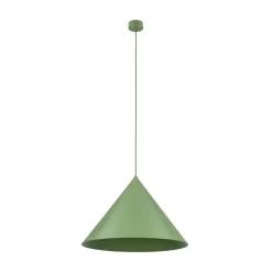 TK Lighting Pendellamper > Hængelampe Cono, 1 lyskilde, Ø 50 cm, grøn, E27