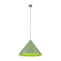 TK Lighting Pendellamper > Hængelampe Cono, 1 lyskilde, Ø 50 cm, grøn, E27