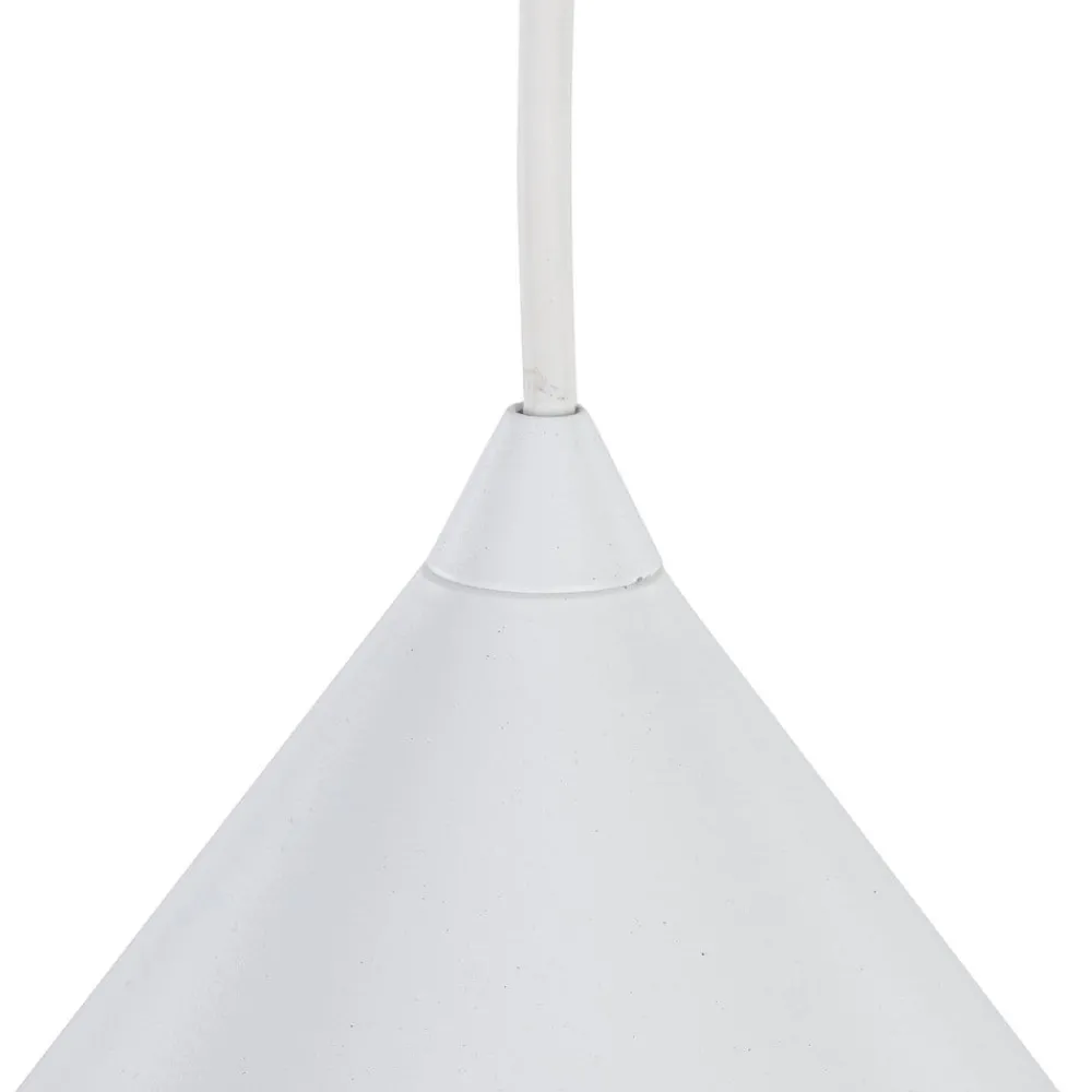 TK Lighting Pendellamper > Hængelampe Cono, 1 lyskilde, Ø 50 cm, hvid, E27