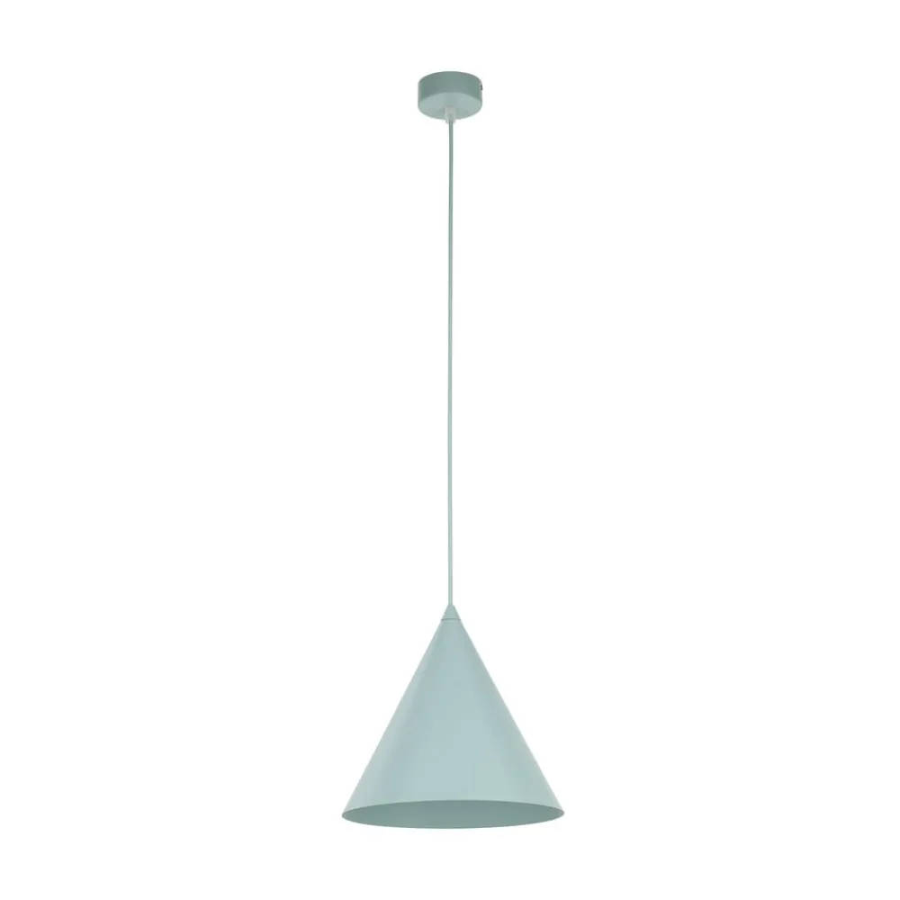 TK Lighting Pendellamper > Hængelampe Cono, 1 lyskilde, Ø 25 cm, mint, E27