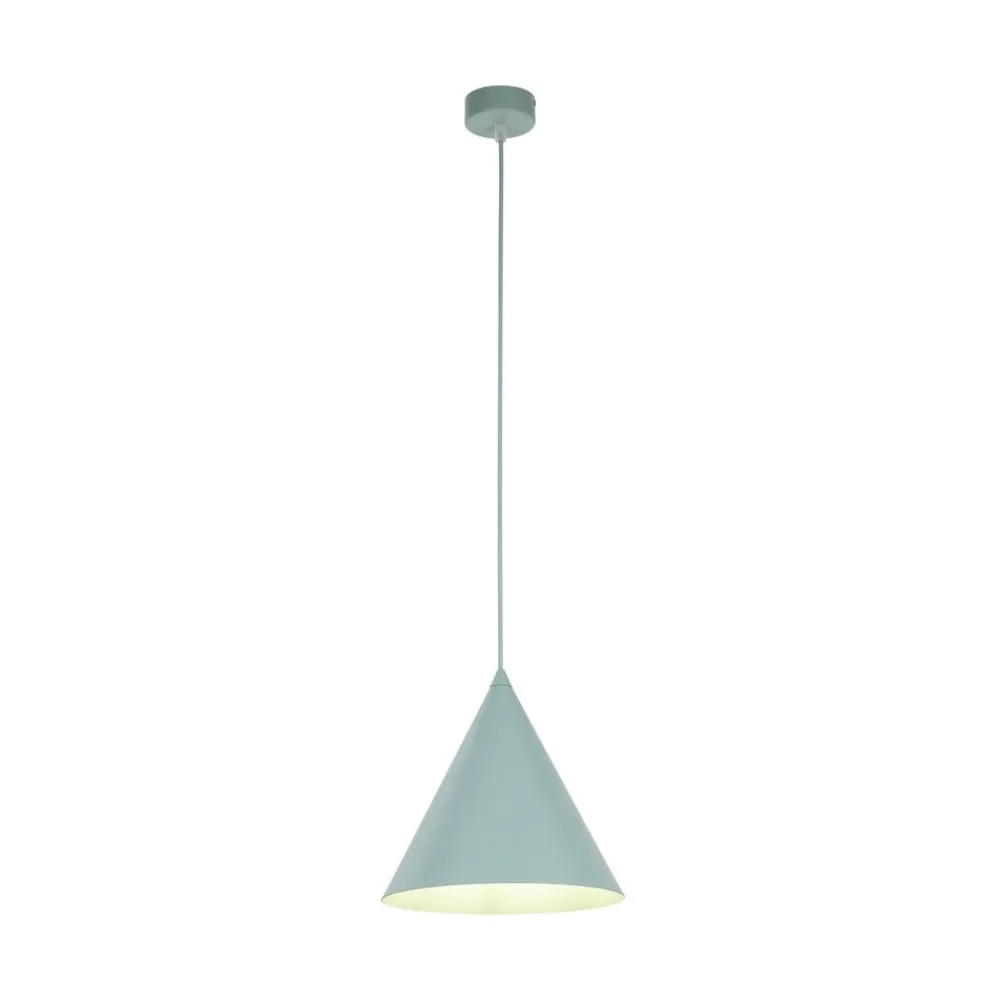 TK Lighting Pendellamper > Hængelampe Cono, 1 lyskilde, Ø 25 cm, mint, E27
