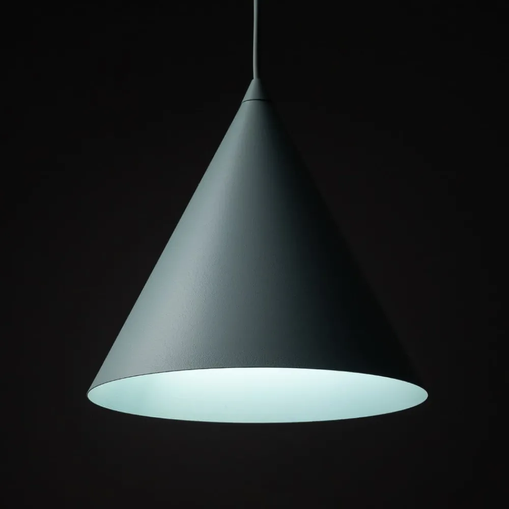TK Lighting Pendellamper > Hængelampe Cono, 1 lyskilde, Ø 25 cm, mint, E27
