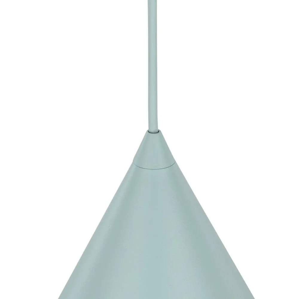 TK Lighting Pendellamper > Hængelampe Cono, 1 lyskilde, Ø 25 cm, mint, E27
