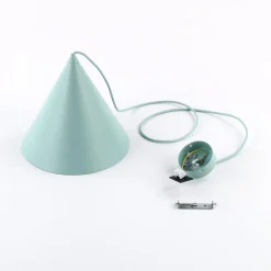 TK Lighting Pendellamper > Hængelampe Cono, 1 lyskilde, Ø 25 cm, mint, E27