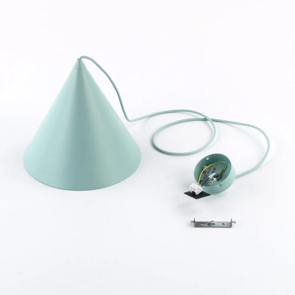 TK Lighting Pendellamper > Hængelampe Cono, 1 lyskilde, Ø 25 cm, mint, E27