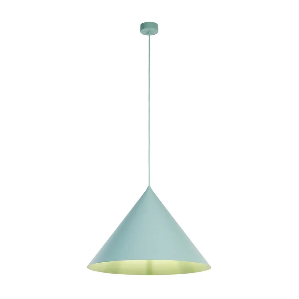 TK Lighting Pendellamper > Hængelampe Cono, 1 lyskilde, Ø 50 cm, mint, E27