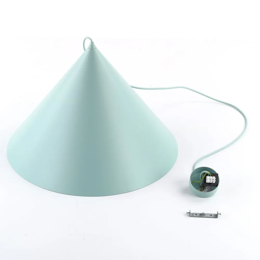 TK Lighting Pendellamper > Hængelampe Cono, 1 lyskilde, Ø 50 cm, mint, E27