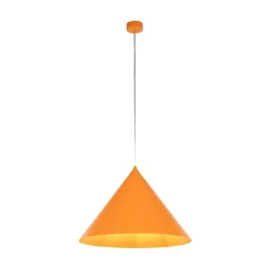 TK Lighting Pendellamper > Hængelampe Cono, 1 lyskilde, Ø 50 cm, orange, E27