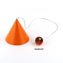 TK Lighting Pendellamper|Pendellamper > Hængelampe Cono, 1 lyskilde, Ø 25 cm, orange, E27