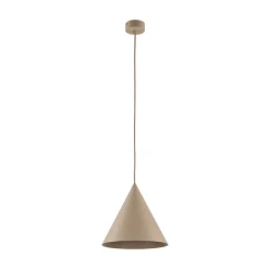 TK Lighting Pendellamper|Pendellamper > Hængelampe Cono, 1 lyskilde, Ø 25 cm, sand, E27