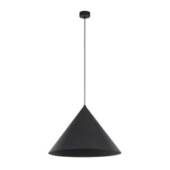 TK Lighting Gang|Pendellamper > Hængelampe Cono, 1 lyskilde, Ø 50 cm, sort, E27