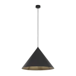 TK Lighting Gang|Pendellamper > Hængelampe Cono, 1 lyskilde, Ø 50 cm, sort, E27