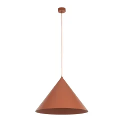 TK Lighting Gang|Pendellamper > Hængelampe Cono, 1 lyskilde, Ø 50 cm, terracotta, E27