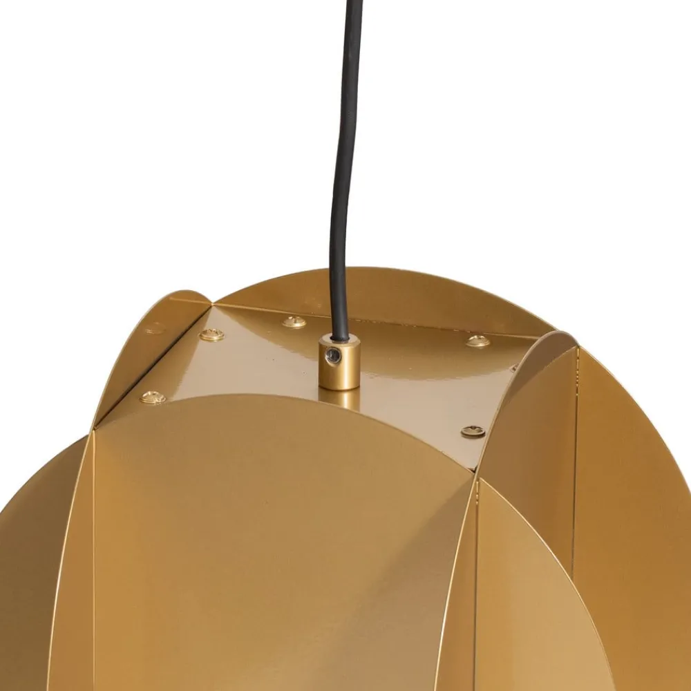 Opviq Pendellamper > Hængelampe Corner, guldfarvet, 25 x 25 cm, metal, E27