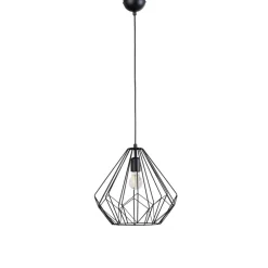 Opviq Gang|Pendellamper > Hængelampe Diamond, sort, metal, Ø 37 cm, E27