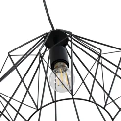 Opviq Gang|Pendellamper > Hængelampe Diamond, sort, metal, Ø 37 cm, E27