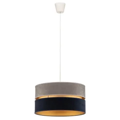 Duolla Pendellamper > Hængelampe Duo marineblå/grå/guld Ø40cm 1flammig