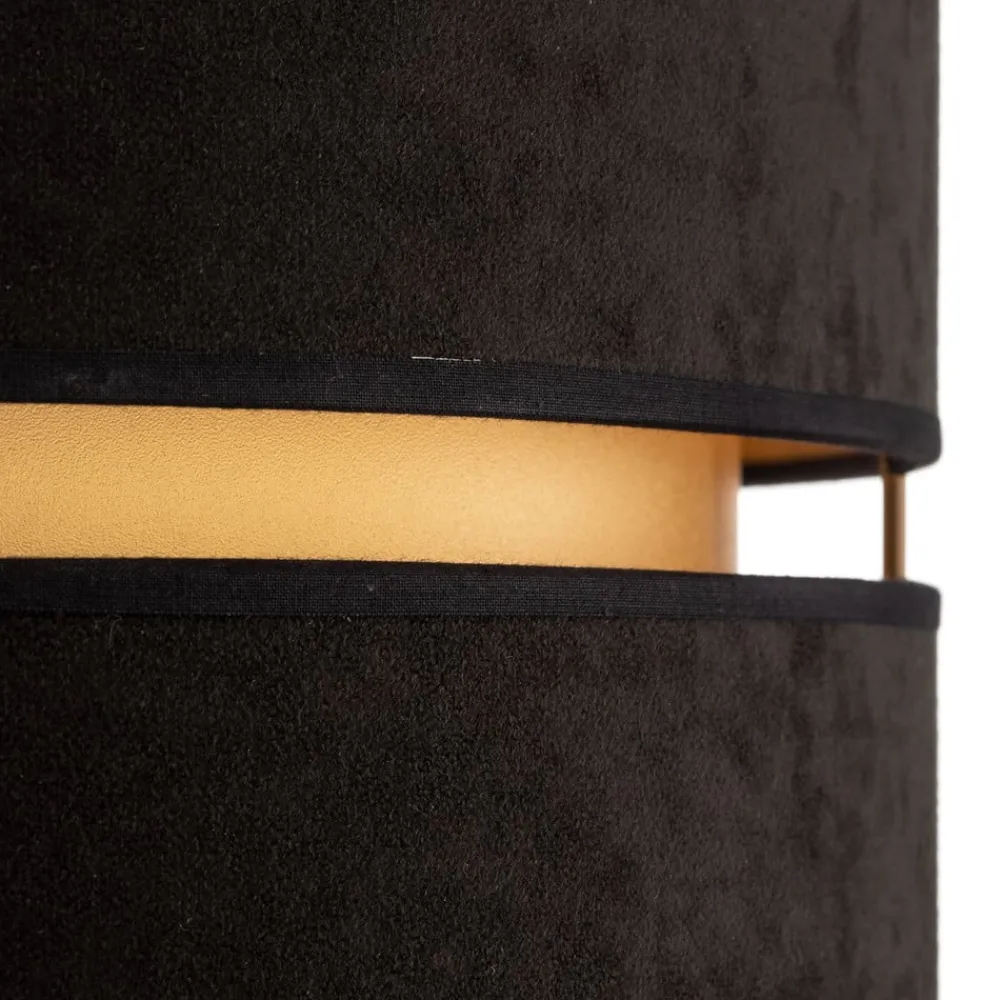 Pendellamper ^ Duolla Hængelampe Duo, sort/guld, Ø40cm, 1 lyskilde