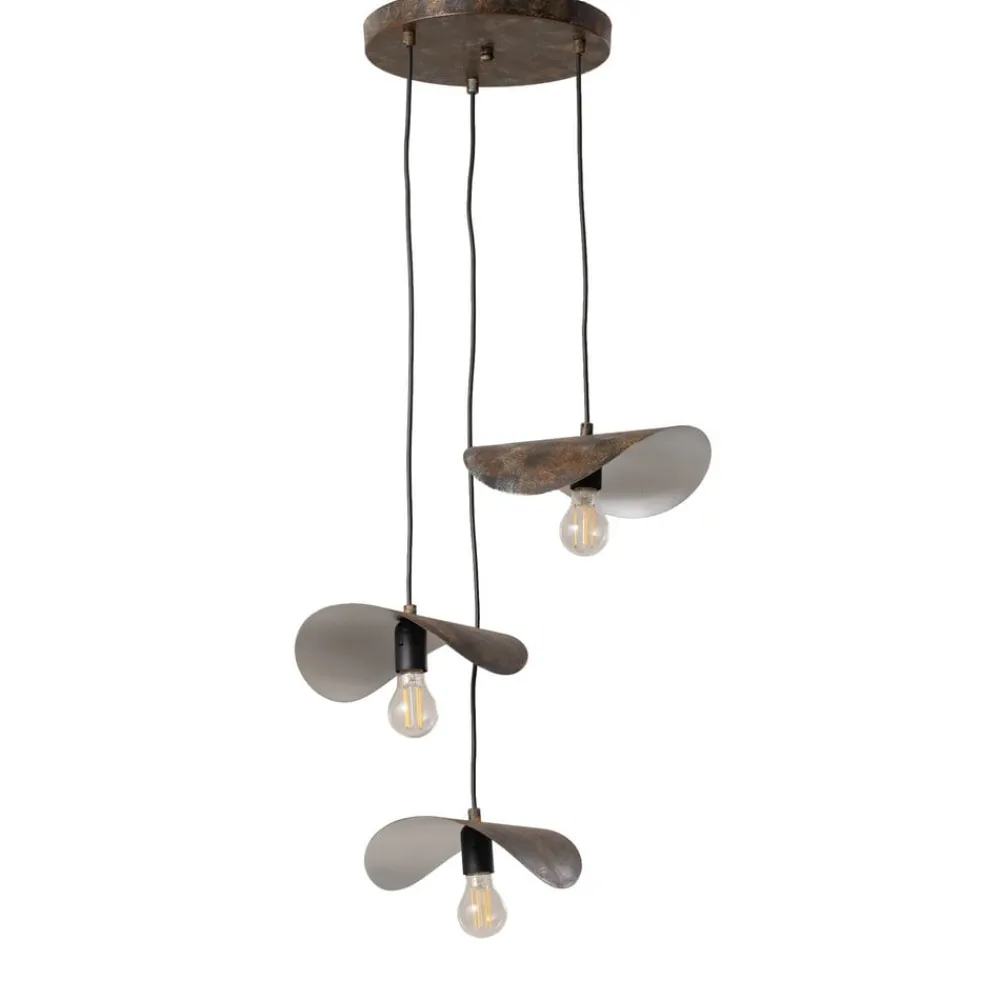 Opviq Pendellamper > Hængelampe Eger, 3 lyskilder, sort, metal, Ø 50 cm