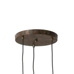 Opviq Pendellamper > Hængelampe Eger, 3 lyskilder, sort, metal, Ø 50 cm