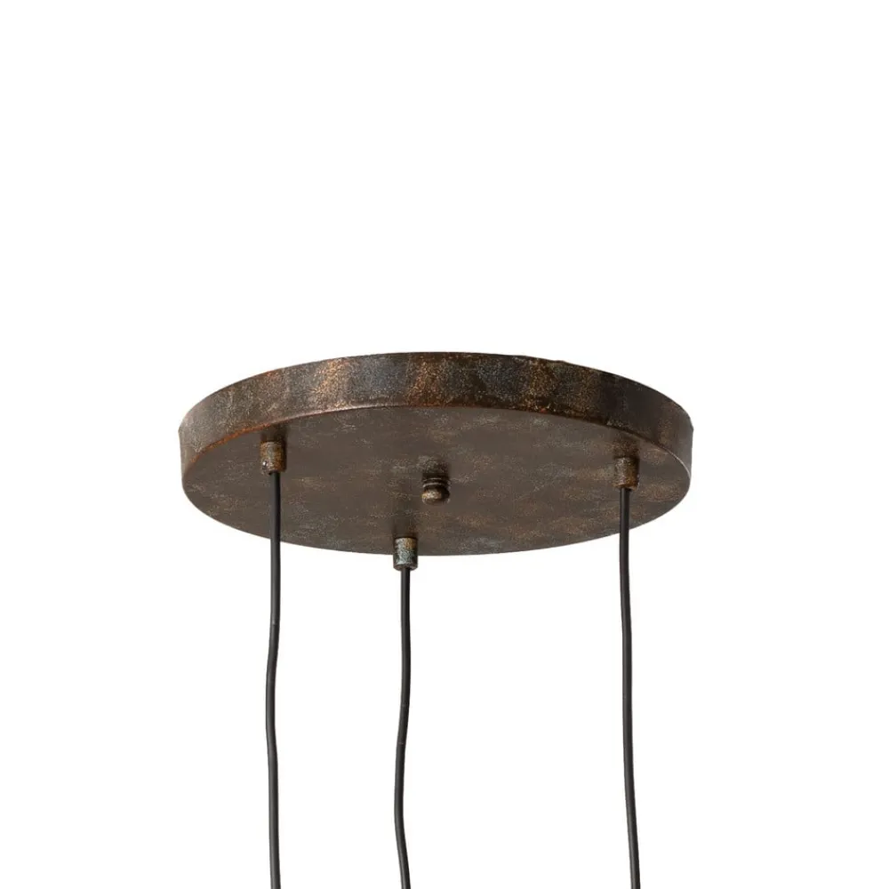 Opviq Pendellamper > Hængelampe Eger, 3 lyskilder, sort, metal, Ø 50 cm
