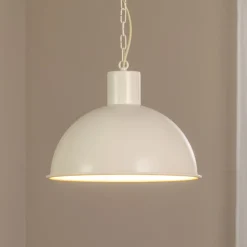 Pendellamper ^ Argon Hængelampe Emoti, beige, 1 lyskilde, Ø 38 cm