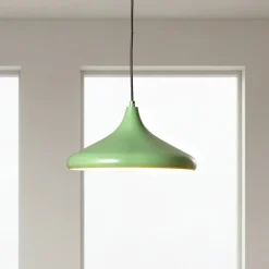 Opviq Pendellamper|Pendellamper > Hængelampe Eysan, mintgrøn, metal, Ø 35 cm, E27