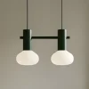 ALDEX Pendellamper > Hængelampe Flo, grøn, 2 lyskilder, glas